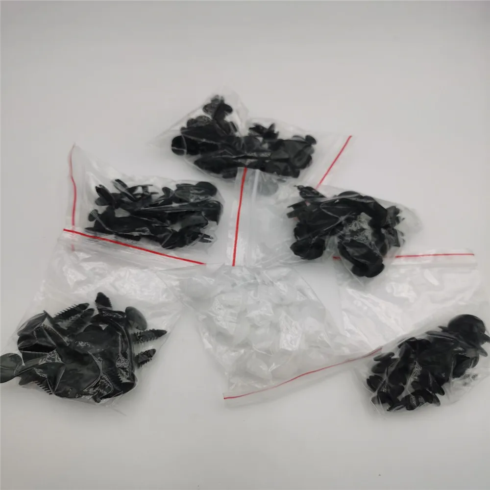 100Pcs Auto Fastener Clip Mixed Car Rivet Clips for Jaguar XF XFL XE XJ XJL F-Pace F pace fpace X761 XJ6 XKR XK8 X320 X308