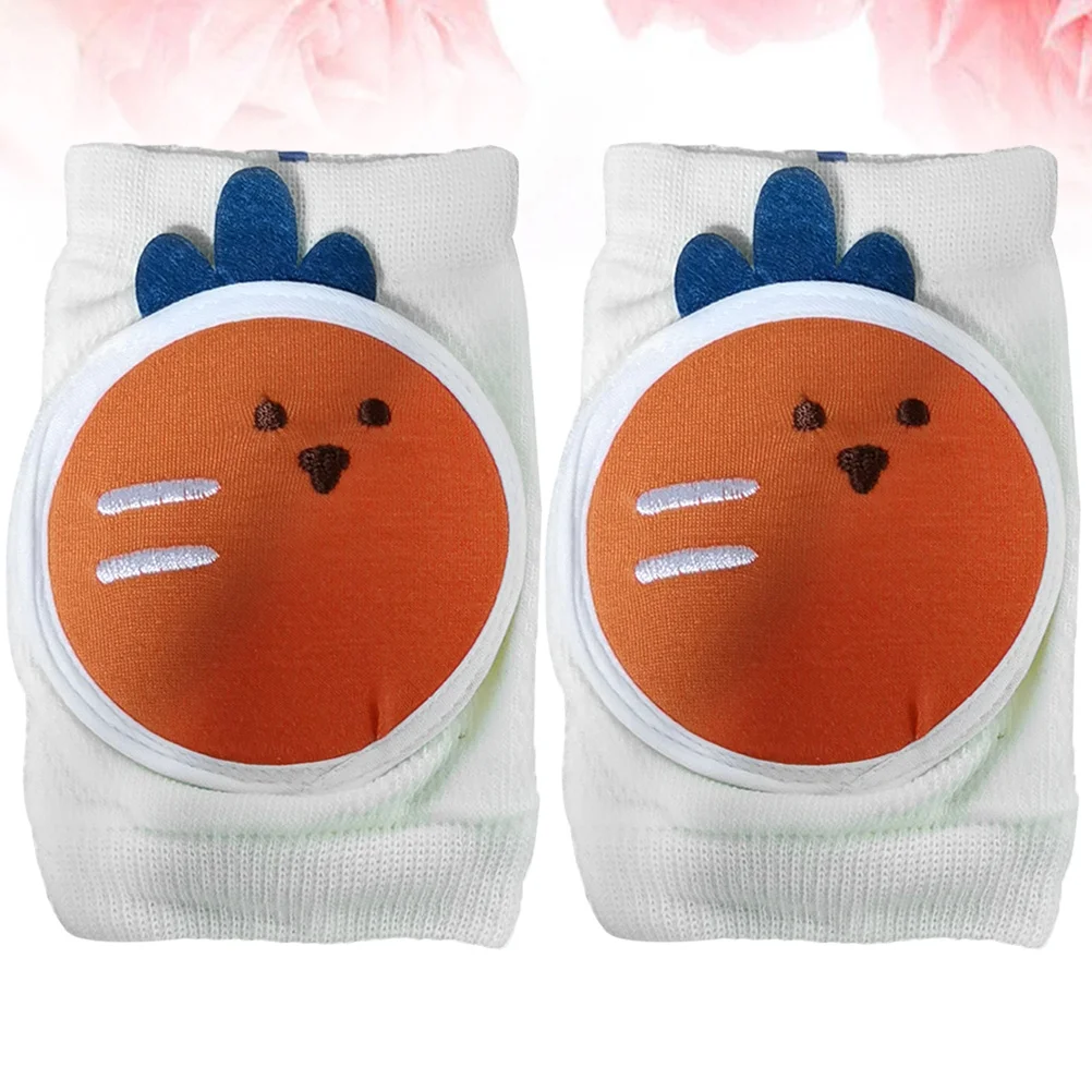 

1Pair Baby Kneepads Breathable Elastic Cotton Crawling Knee Pads Sweat Absorbing Protective Gear for Infant Toddler Radish