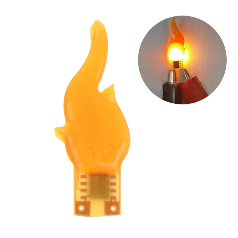 LED Cob Flash Candles, Diodo Luz Decoração, Filamento Flexível, Acessórios Bulbo, Diodo Light Parts, 3V, 2200K, 1800K