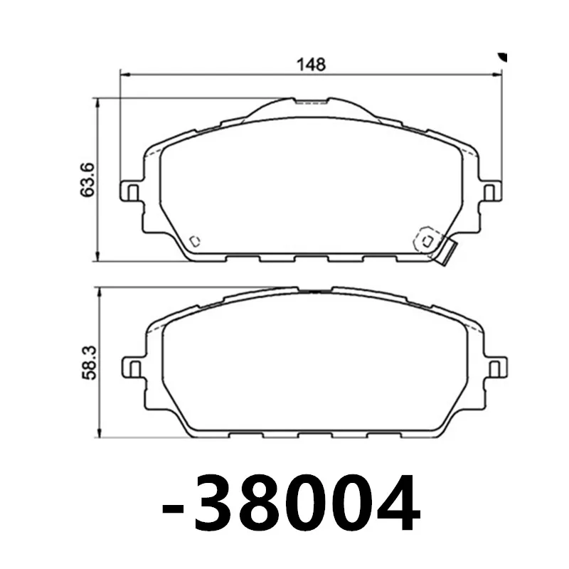 For Ford Territory EV / JMC Yusheng S330 / Front brake pads EFS12011CA / Auto parts -38004