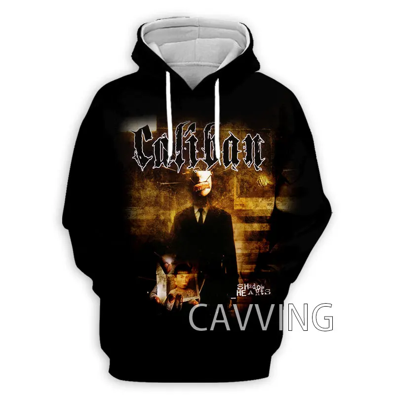 CAVVING 3D Printed  Caliban Metalcore Band  Hoodies Hooded Sweatshirts Harajuku Hoodie Sweatshirts Tops Clothing for Women/men