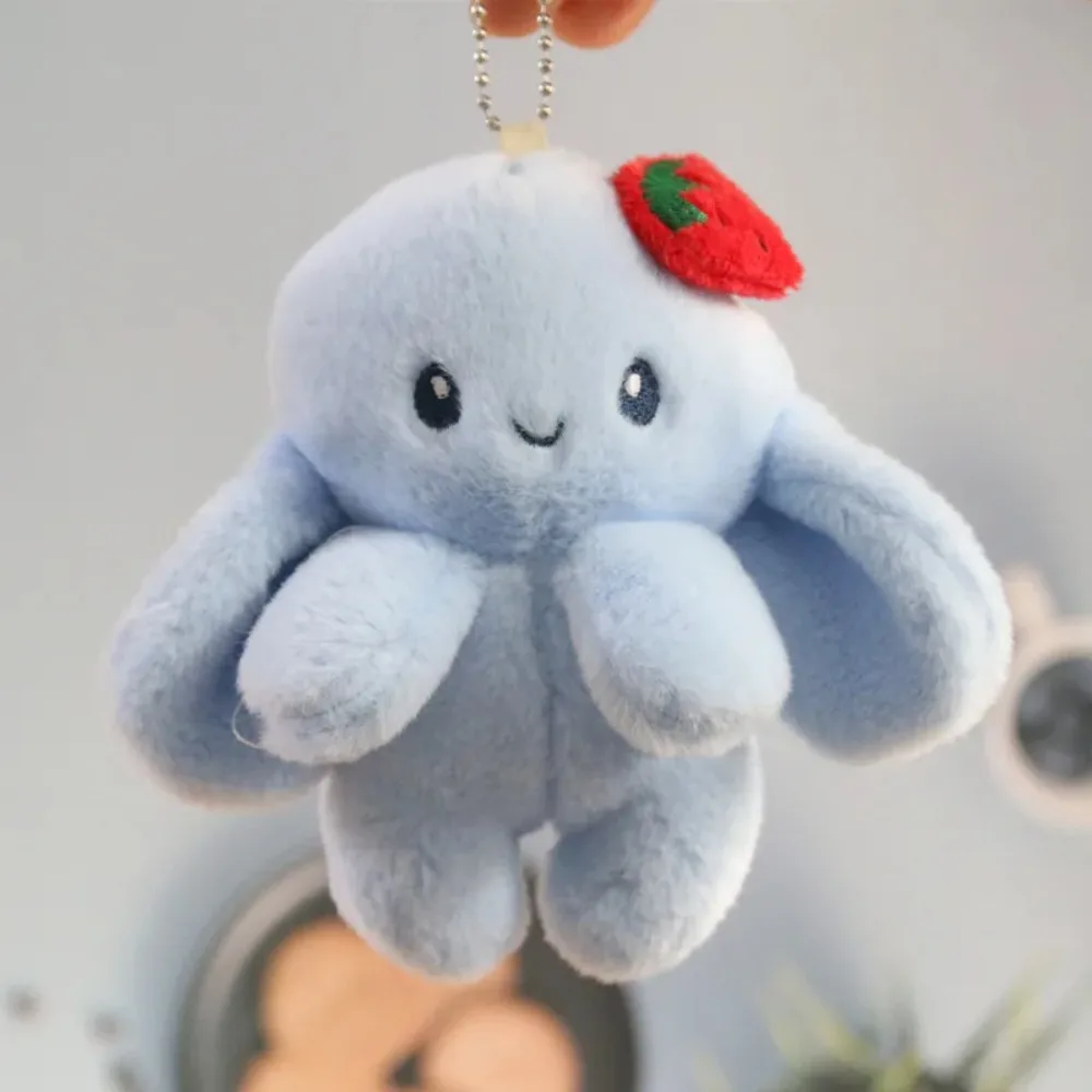 Easter Cute Bunny Plush Keychain for Backpack Mini Soft Rabbit Doll Keychain Purse Charm Pendant Key Ring Gift for Women Girls