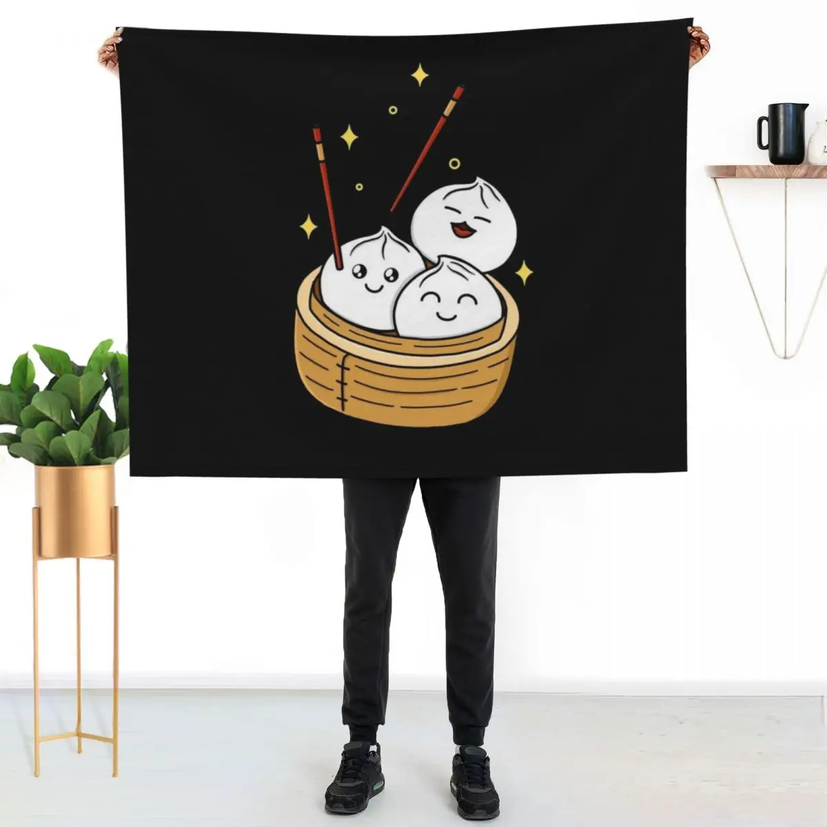 Happy Dumpling Throw Blanket Kid'S bed plaid Softest Comforter Soft Sofa Quilt Blankets