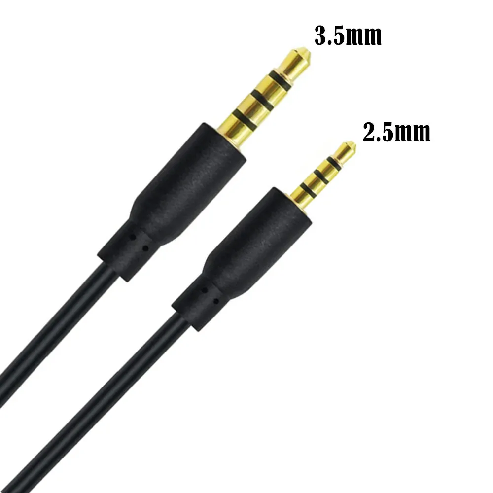 1.8m DC 3.5mm do 2.5mm 4-pinowe kabel Jack TRRS męski Stereo podwójny kanał kabel Audio do zestaw słuchawkowy do telefonu komórkowego głośniki