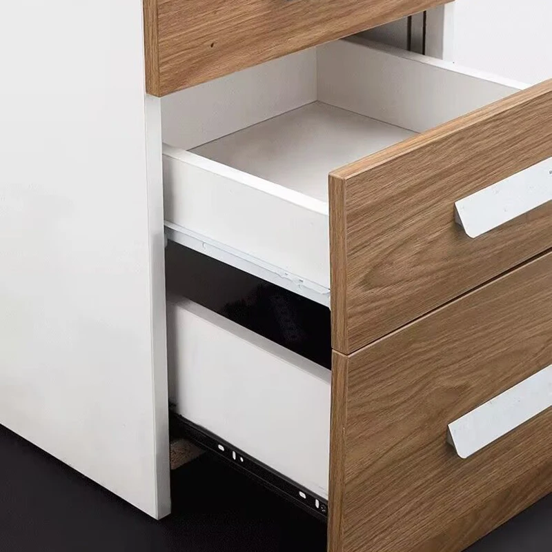 Drawer Track Slides Two Cabinet Rails Thickening Computer Table Chute Clothing Cabinets Keyboard Roller Pulley Furniture