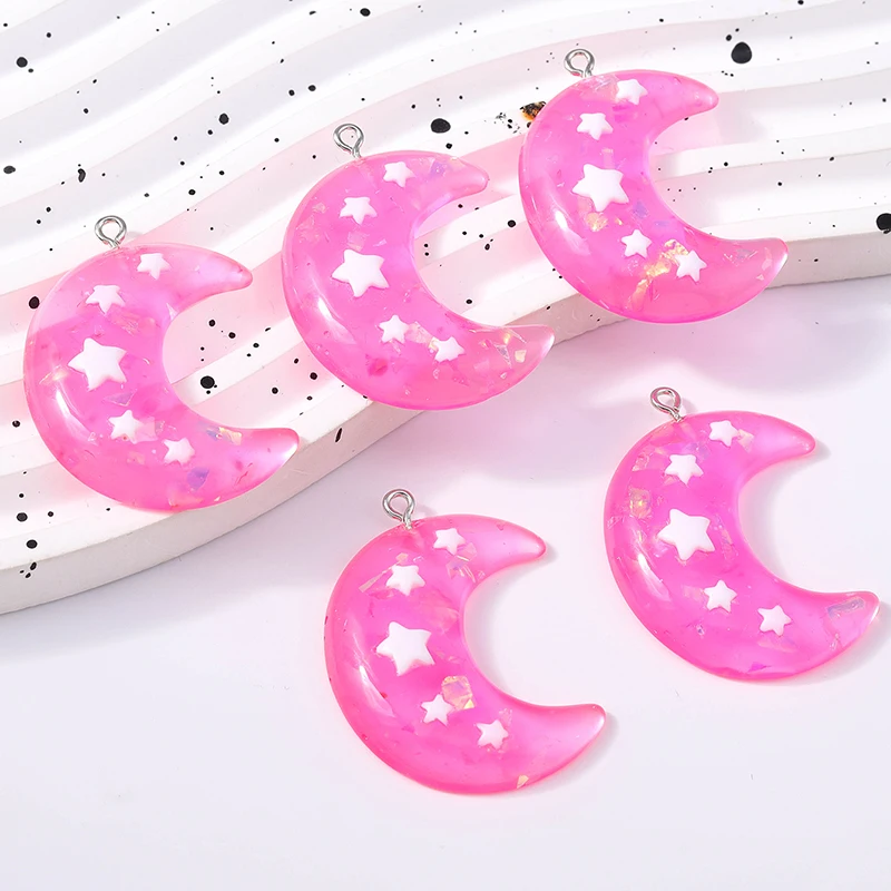 Duarte 20 Teile/los Nette Candy Farben Harz Mond Charms Anhänger für Schmuck Machen Ohrringe Halsketten Armbänder DIY Handwerk Liefert