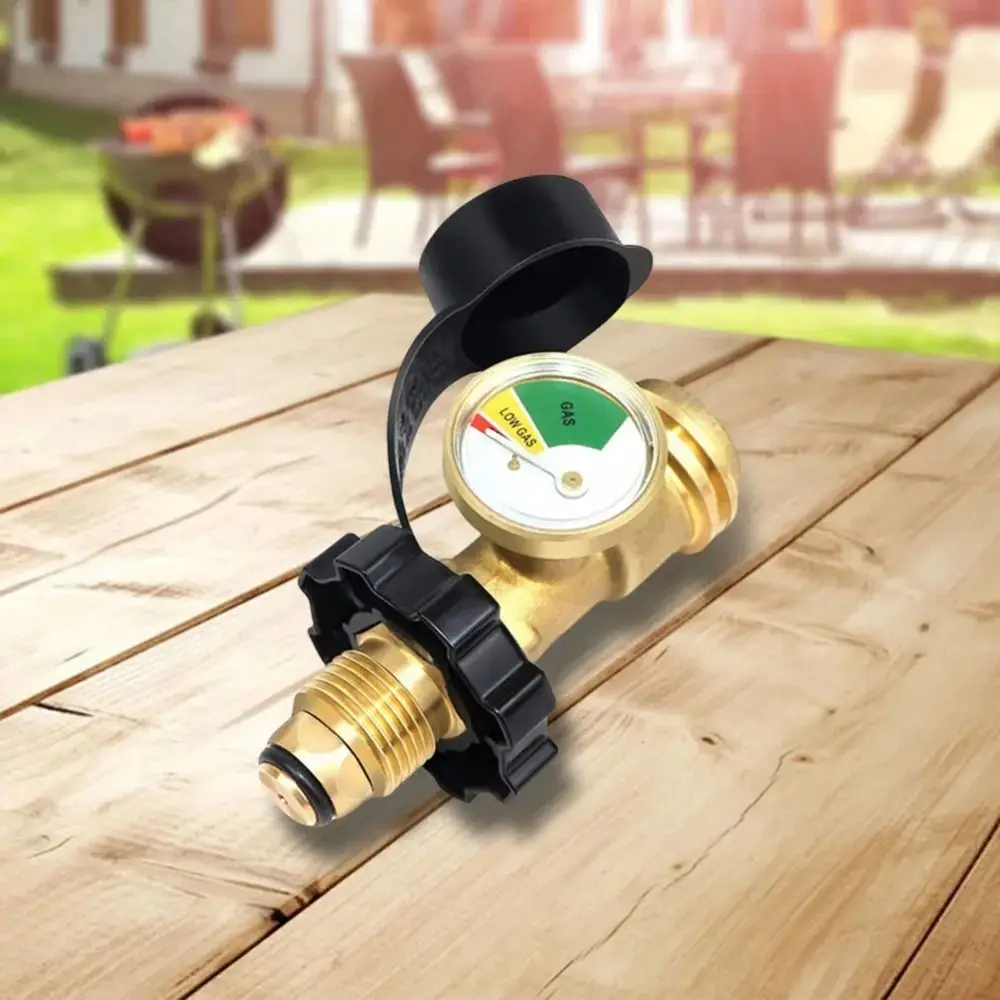 

Adjustable Propane Tank Connector QCC1/Type Dustproof QCC1 Propane Refill Adapter Durable Leak-proof Propane Tank Gauge