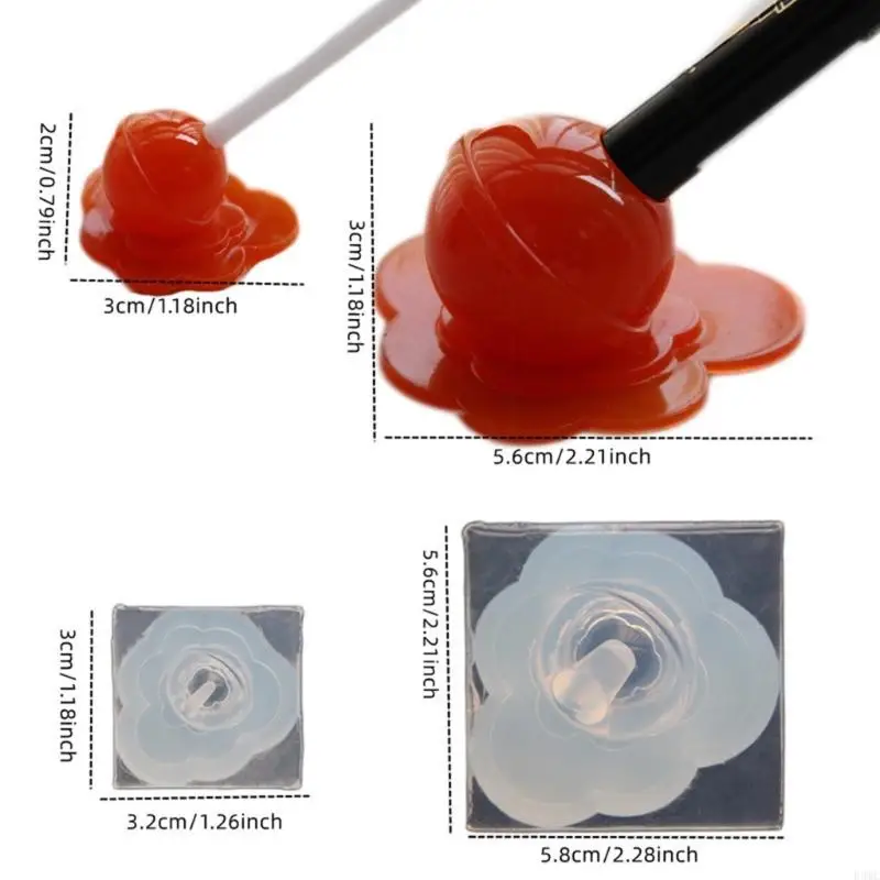 R3MC Nghệ thuật làm tan chảy kẹo silicon cho đồ trang sức thủ công hàng thủ công và tiểu cảnh đồ trang sức