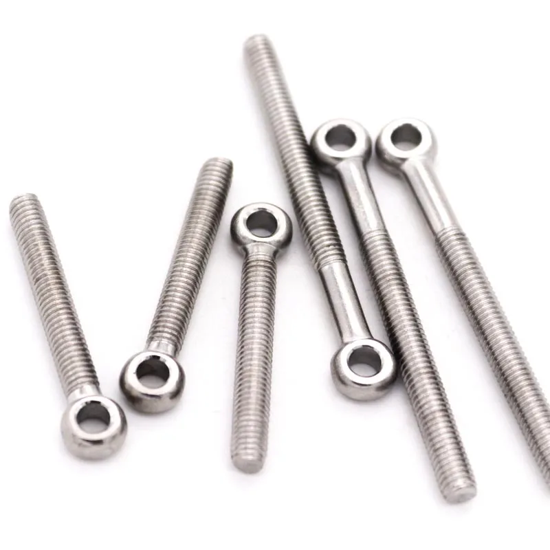 M5 M6 M8 M10 M12 M14 M16 GB798 304 A2-70 Stainless Steel Loop Circle Hole Bolt Ring Eye Screw Eyebolt Eyescrew Metric Thread