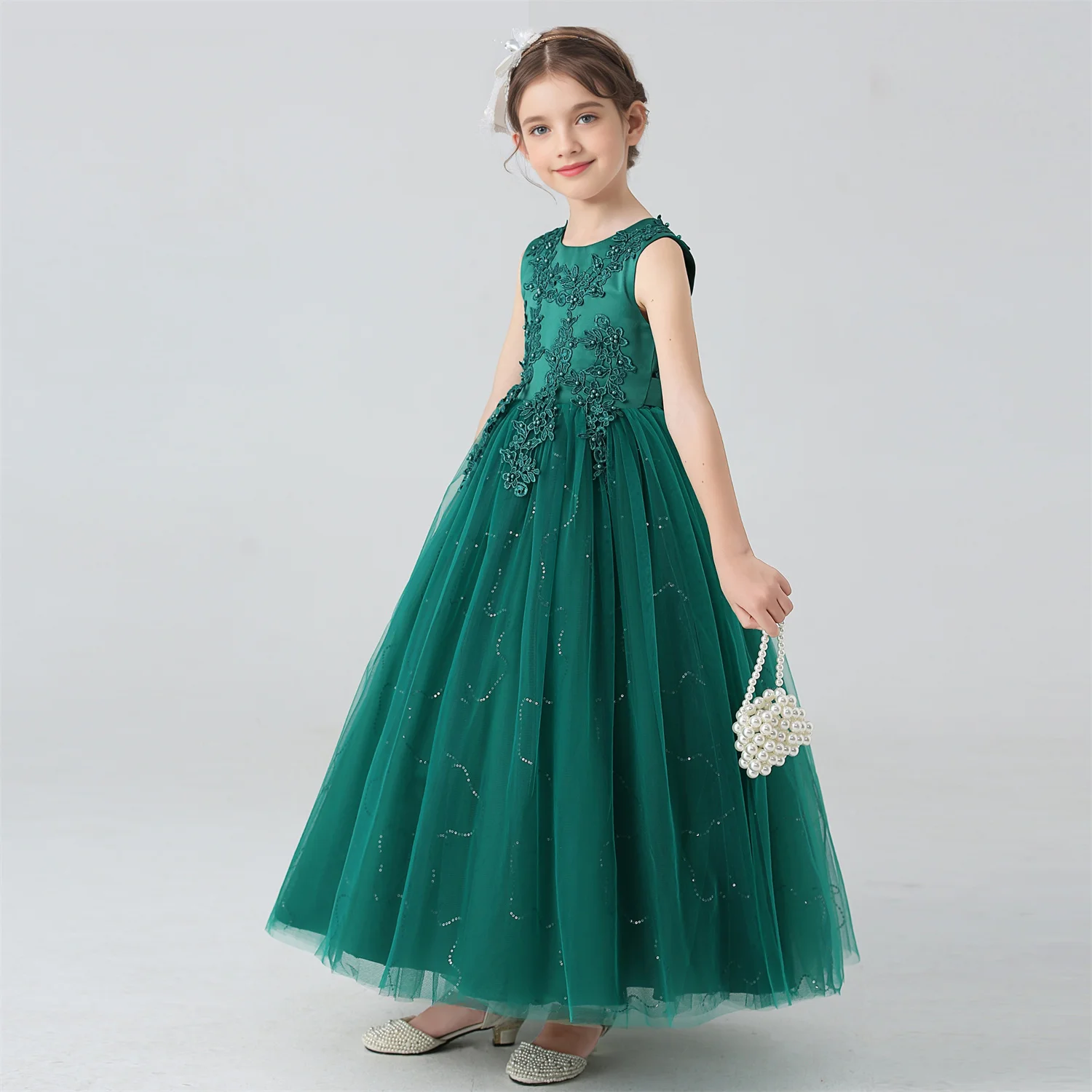 Children Princess Girls Party Ball Gown Kids Christmas Dress Girl\'s Birthday Dress 3-12 Years Baby Girl Wedding Banquet Clothes