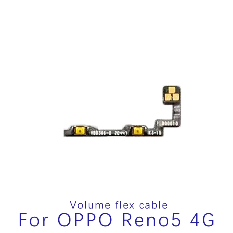 Power Volume Flex Cable For OPPO Reno5 4G Power Volume Side Button Flex Ribbon Replacement for