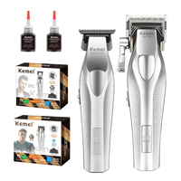 Kemei Hair Trimmer Professional Hair Clipper Electric Haircut Machine Rechargeable Hair Clipper 0 MM Trimmer for Men KM-3023-702