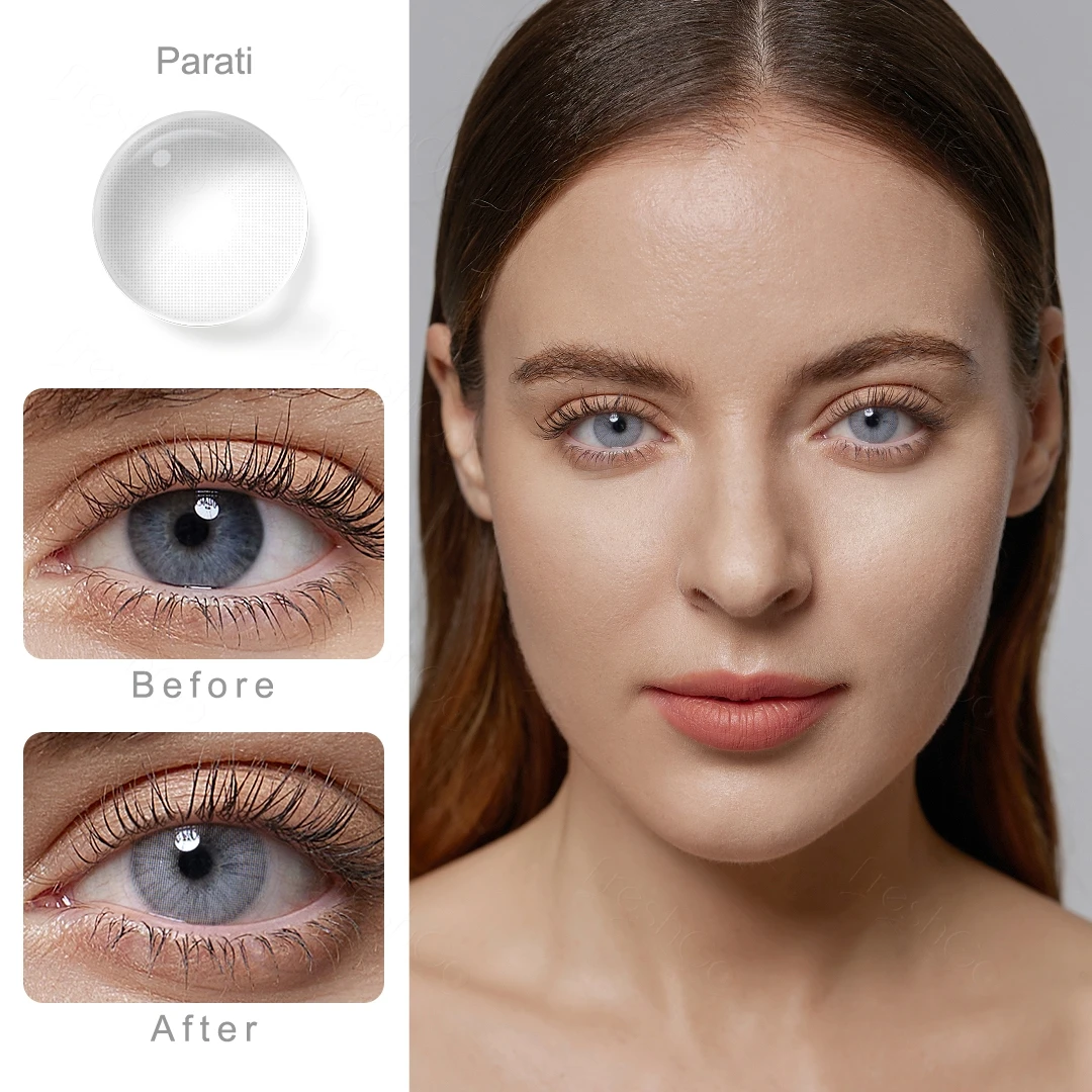 Color Contact Lenses with Diopter Graduated Contact Lenses with Degree Natural Myopia Lenses Prescription Lenses with Power