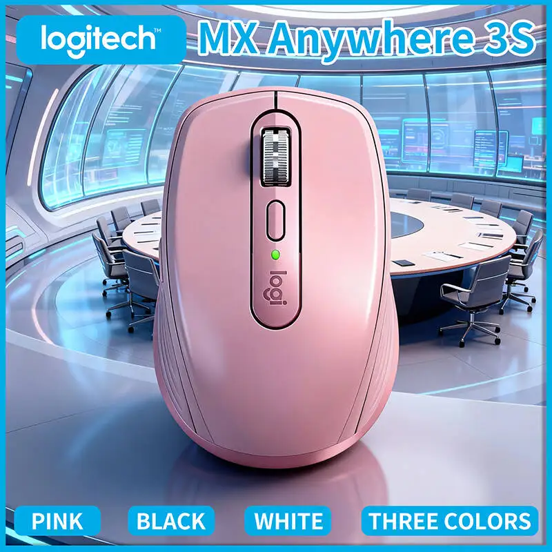 Logitech MX Anywhere 3S Creator Mouse - 8K DPI Glass Tracking, MagSpeed Scroll, Silent Click, Travel-Ready Build for Design