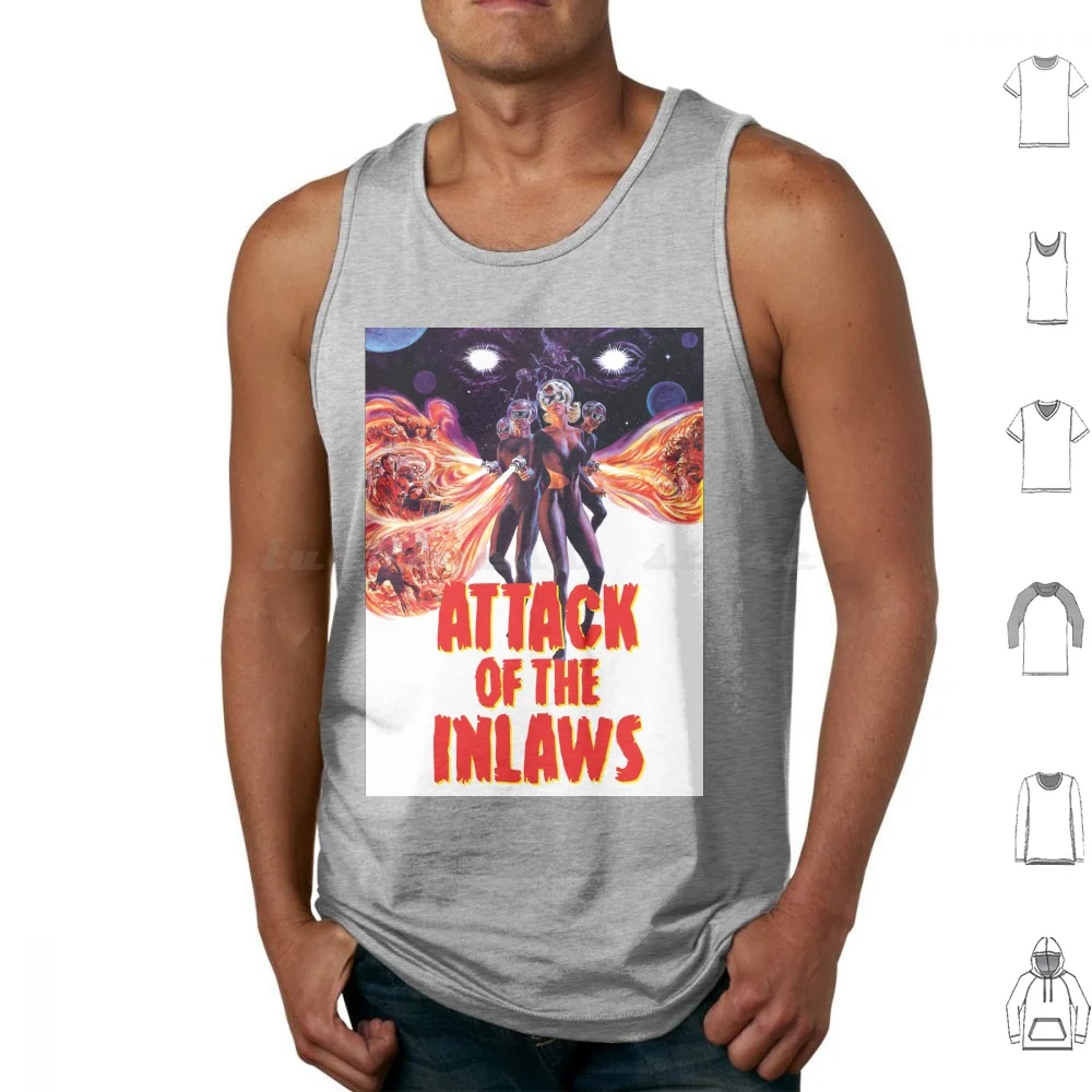Attack Of The Inlaws Scifi Poster Tank Tops Vest Sleeveless Cult Retro Scifi Sci Fi Science Fiction Horror B Movie Midnight
