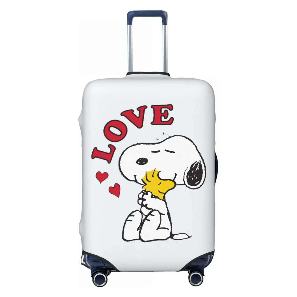 

Custom S-snoopys Love Suitcase Cover Elastic Luggage Protective Covers for 18-32 inch