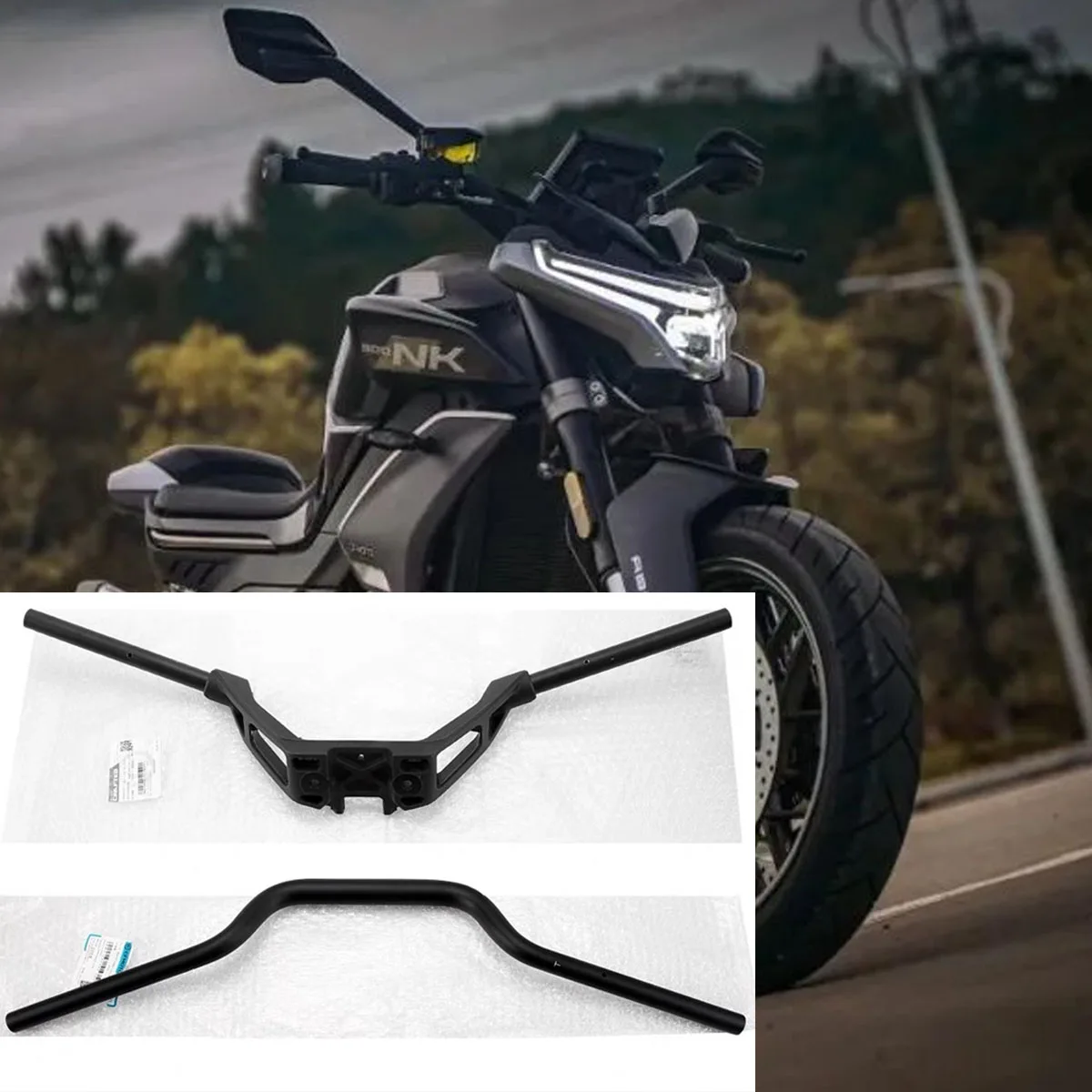 

Motorcycle Original handlebars directional handlebars dragon head sticks handlebars steering tubes Fit For CFMOTO 800NK NK800