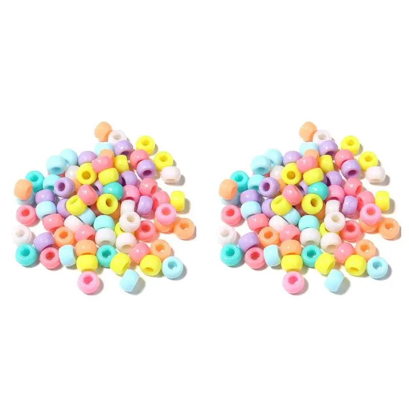 

Kandi Beads Bulk For DIY Crafting Jewelry Making Kandi Bracelets 6X9mm About 3600Pcs,Light Color
