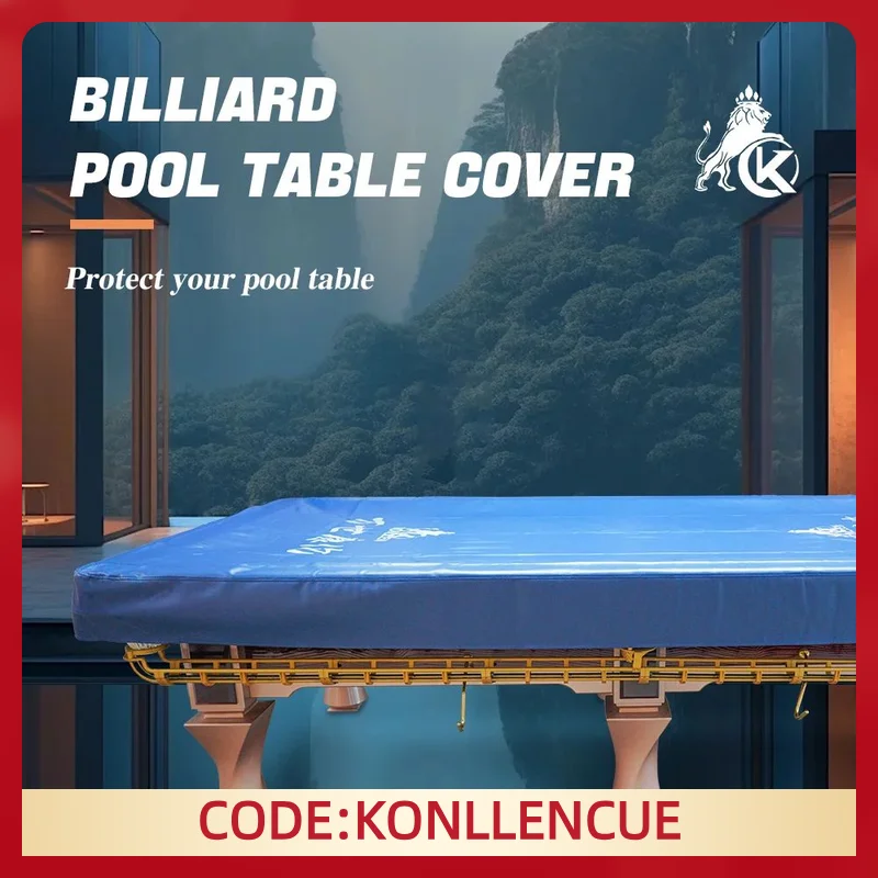 

KONLLEN Heavy Duty Leatherette Billiard Pool Table Cover,Waterproof&Tearproof Cover for Pool Table