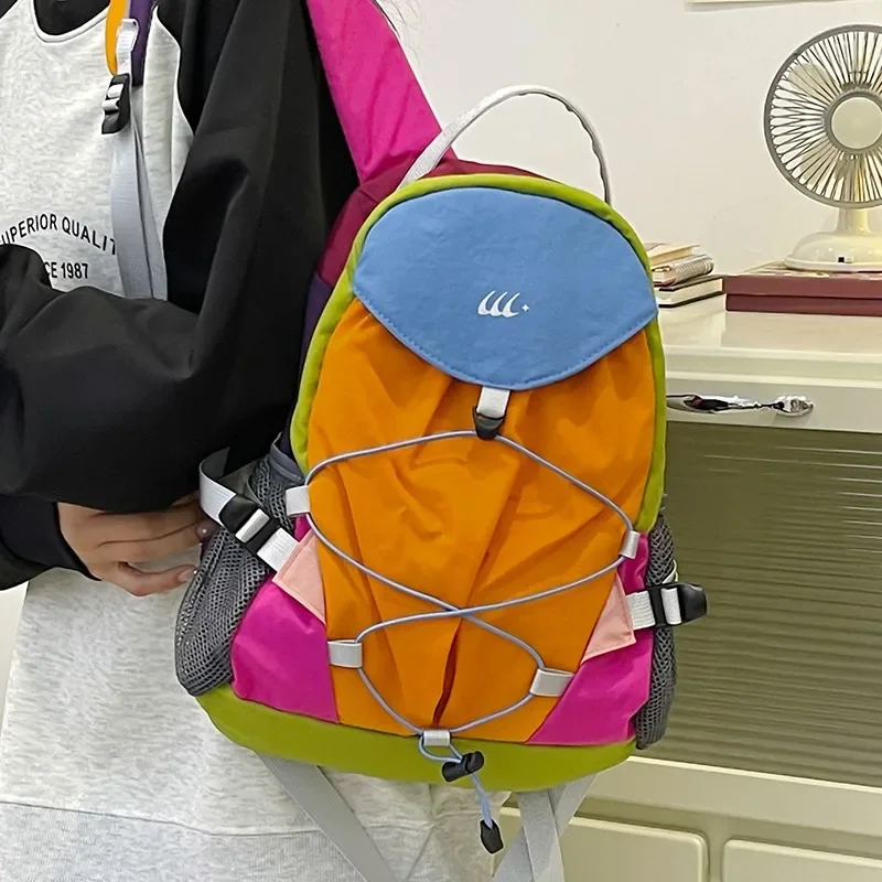 Kids Backpack for Boy Designer Bags Rainbow Contrast Backpack R Casual Travel Backpack Luggage Women School Bags Mochila Рюкзак