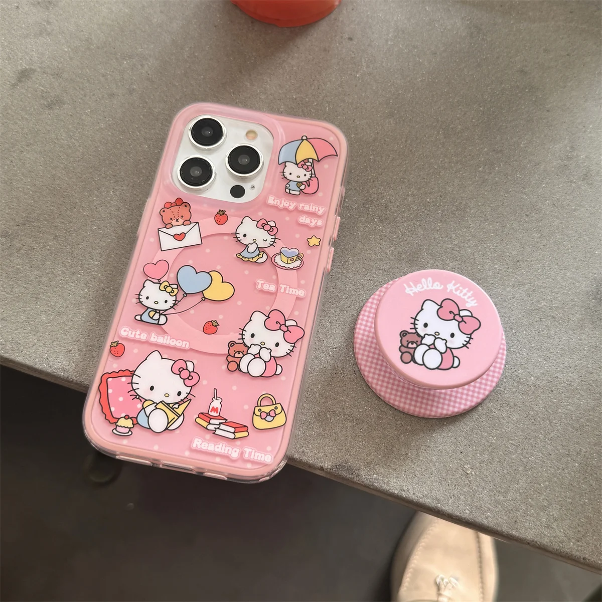 

New HelloKitty catKorean Cute Luxury Stylish INS Shockproof Phone Case For iPhone 16 15 14 13 Pro Max Lovely Anti-fall Cover Fun