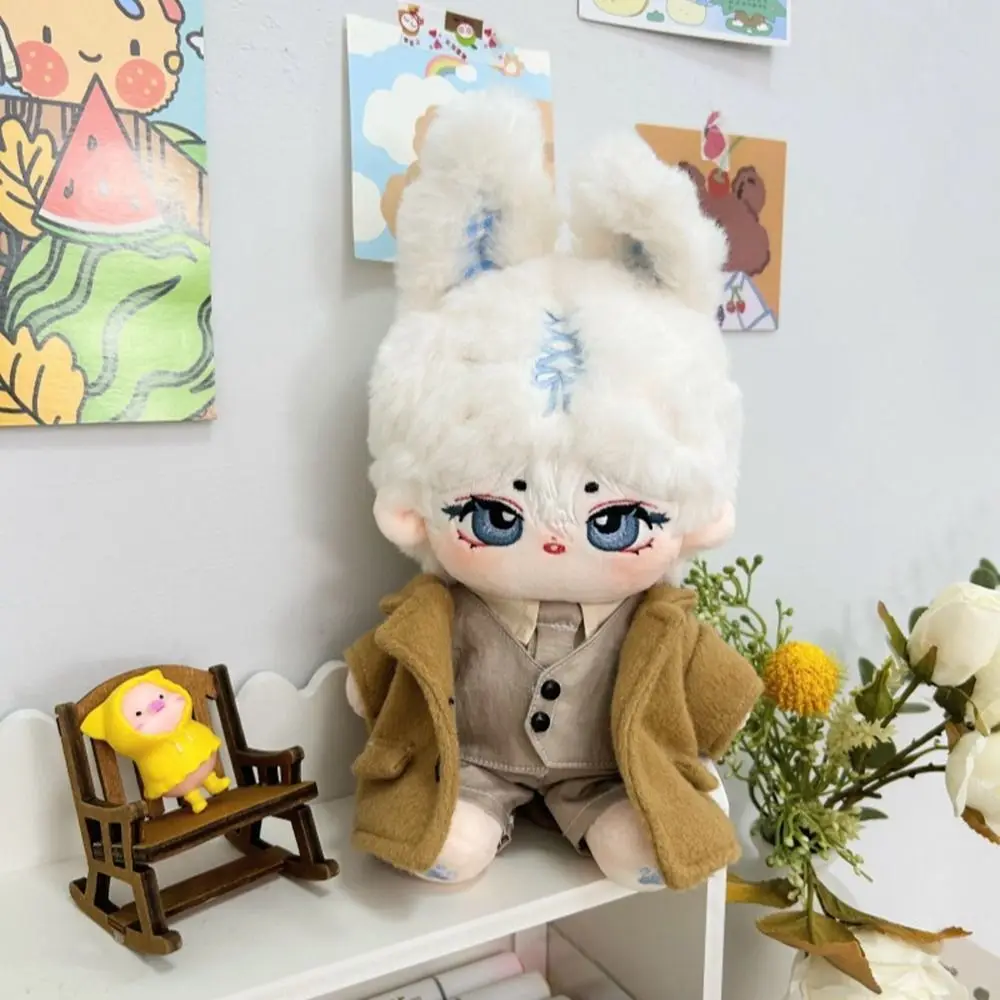 Cute Duck Plush Cloak Suit para Idol Dolls, Roupas de Boneca, Bucket Hat, Tops e Shorts, Mini Cap, Camisa e Calças, 10 cm, 20cm