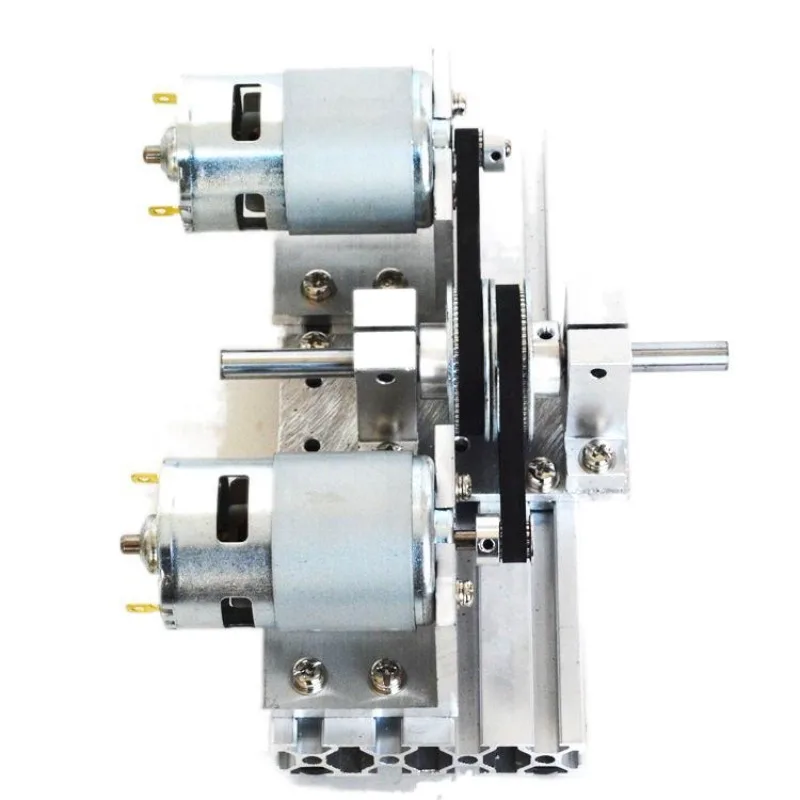 For dual motor drive , DC motor high torque high turn low 8mm hard shaft aluminum alloy table