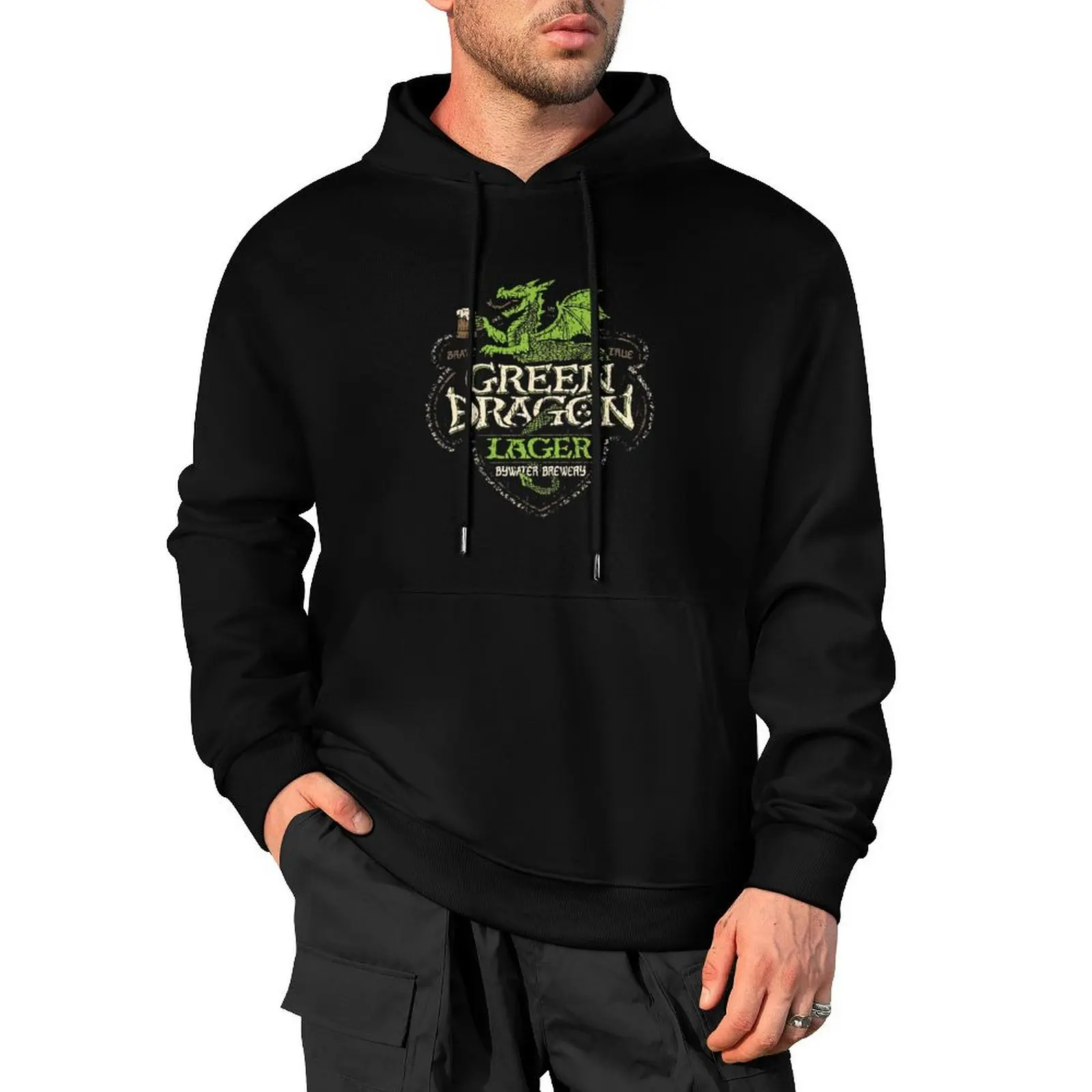 green dragon lager Pullover Hoodie mens designer clothes men's winter sweater autumn jacket men clothes for men autumn hoodie