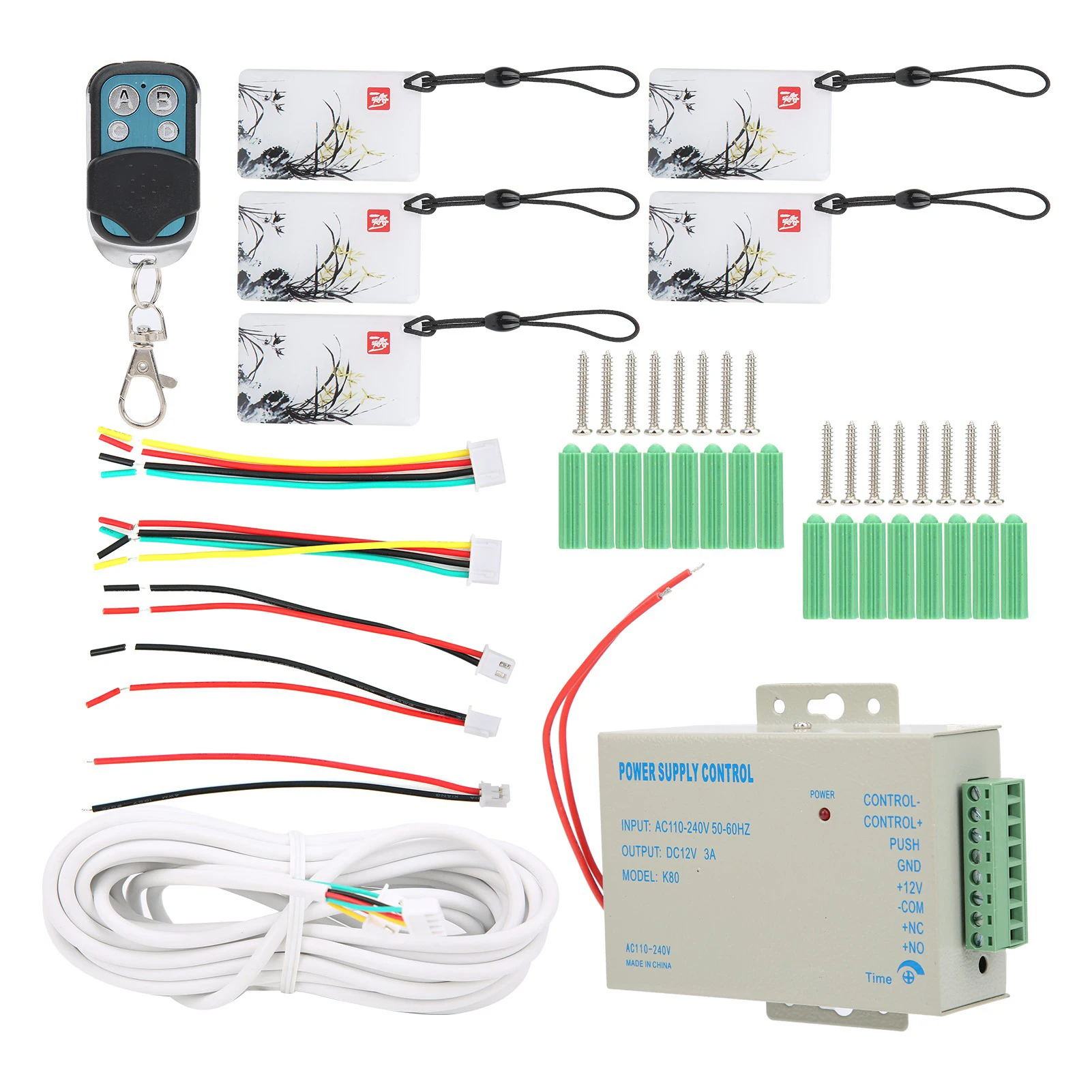 Timbre de vídeo de 9 pulgadas con cable Wifi 2 monitores contraseña de huella digital Kit de portero de visión nocturna tarjeta IC sistema de Control de acceso remoto