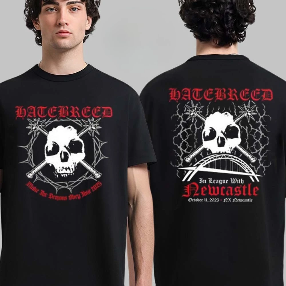 نادر Hatebreed سونيك معبد 2025 أبطال Merch المتشددين مع Hatebreed كل الأشياء ممكنة على الوجهين للجنسين تي شيرت #6