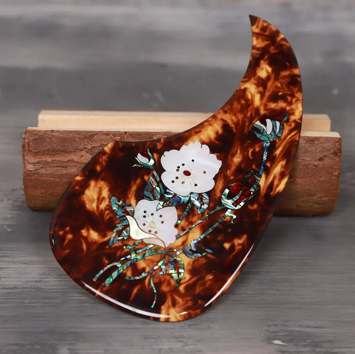 Acoustic Guitar Pickguard Inlaid Abalone Flower for Most Martin