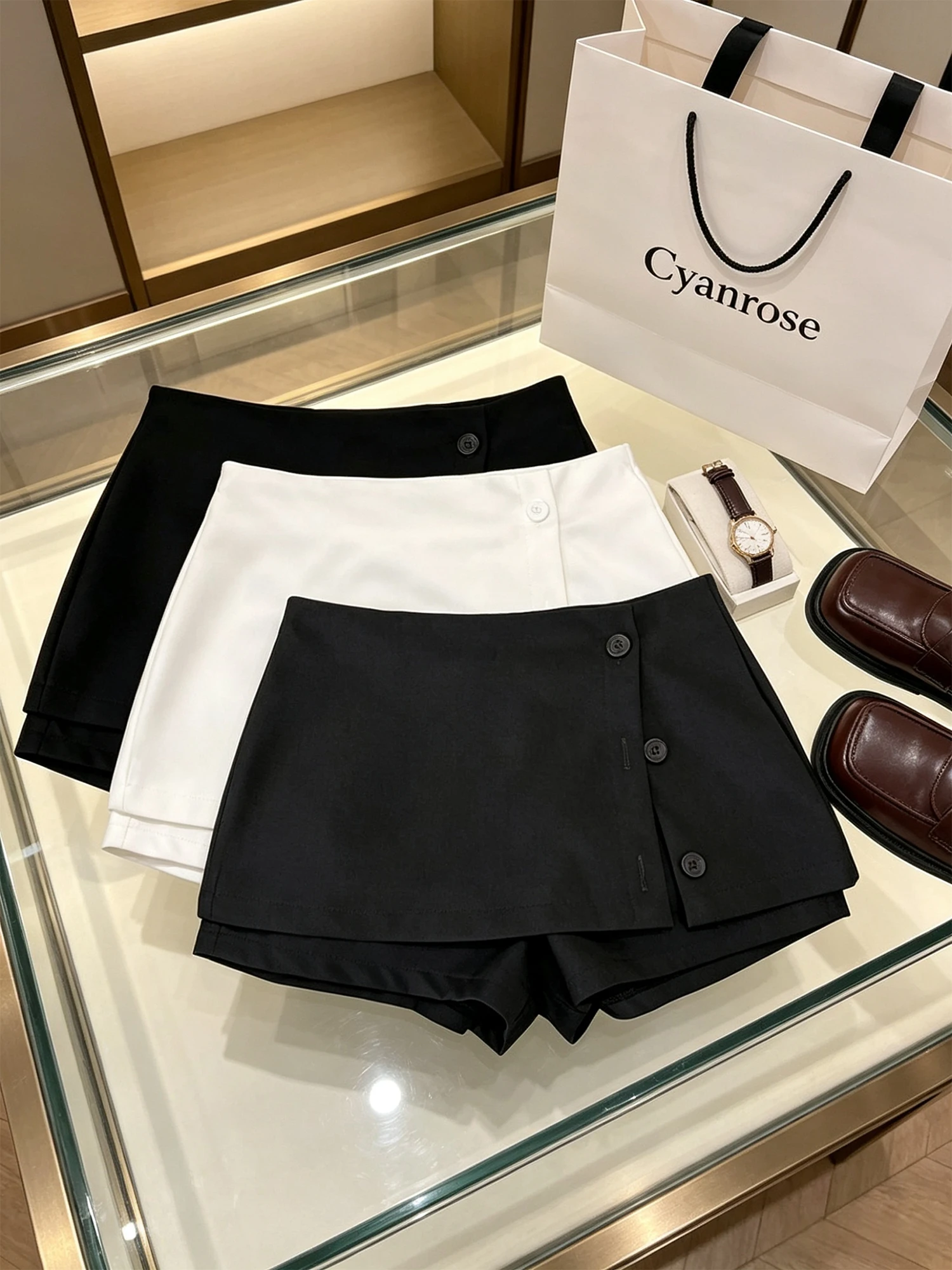 Women's Black Gothic Blazer Skirt Y2K Gyaru Short Skirt Single Breasted High Waist Skort Bodycon A-line Skirt for Women Summer