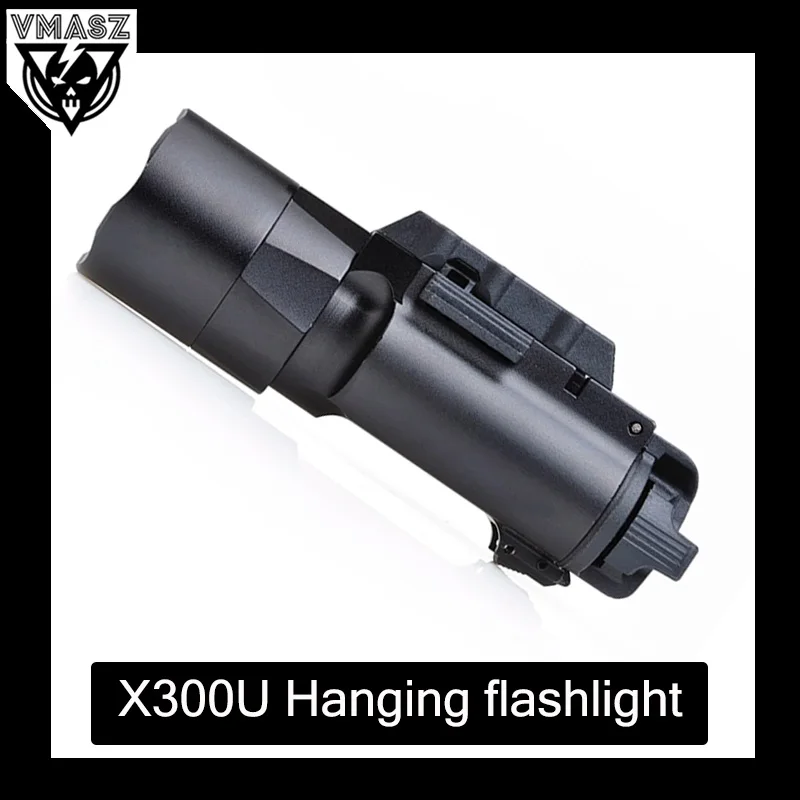 

Тактический фонарь SureFire X300U X300 для пистолета, высококачественный металлический фонарик, тактическое снаряжение для улицы, стробоскоп, для охоты и тактических операций