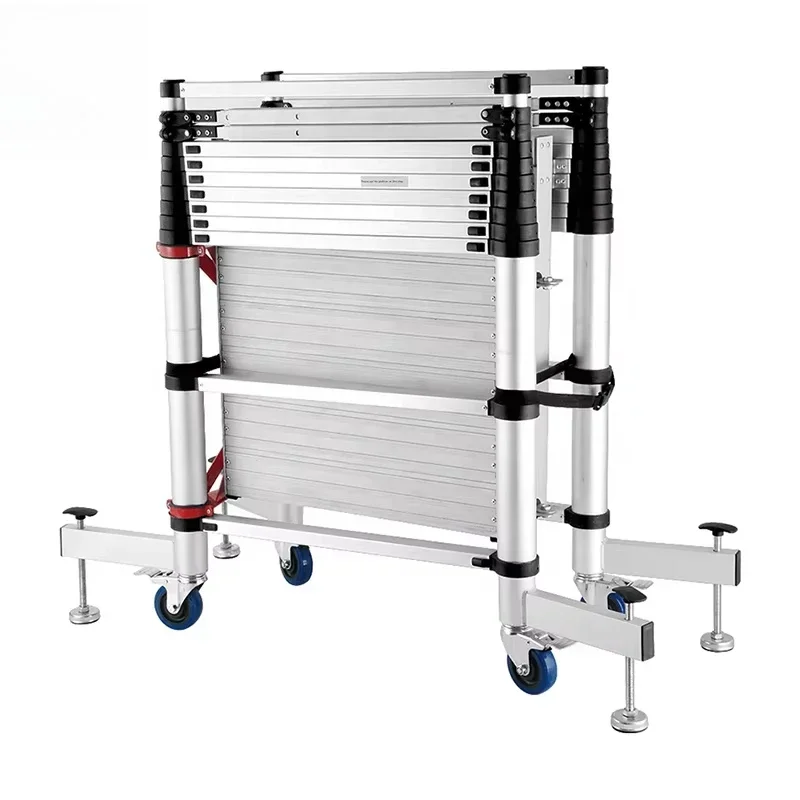 Deliladder New Customized 3.2m Folding Step Ladder Telescopic Scaffolding Aluminium Ladder