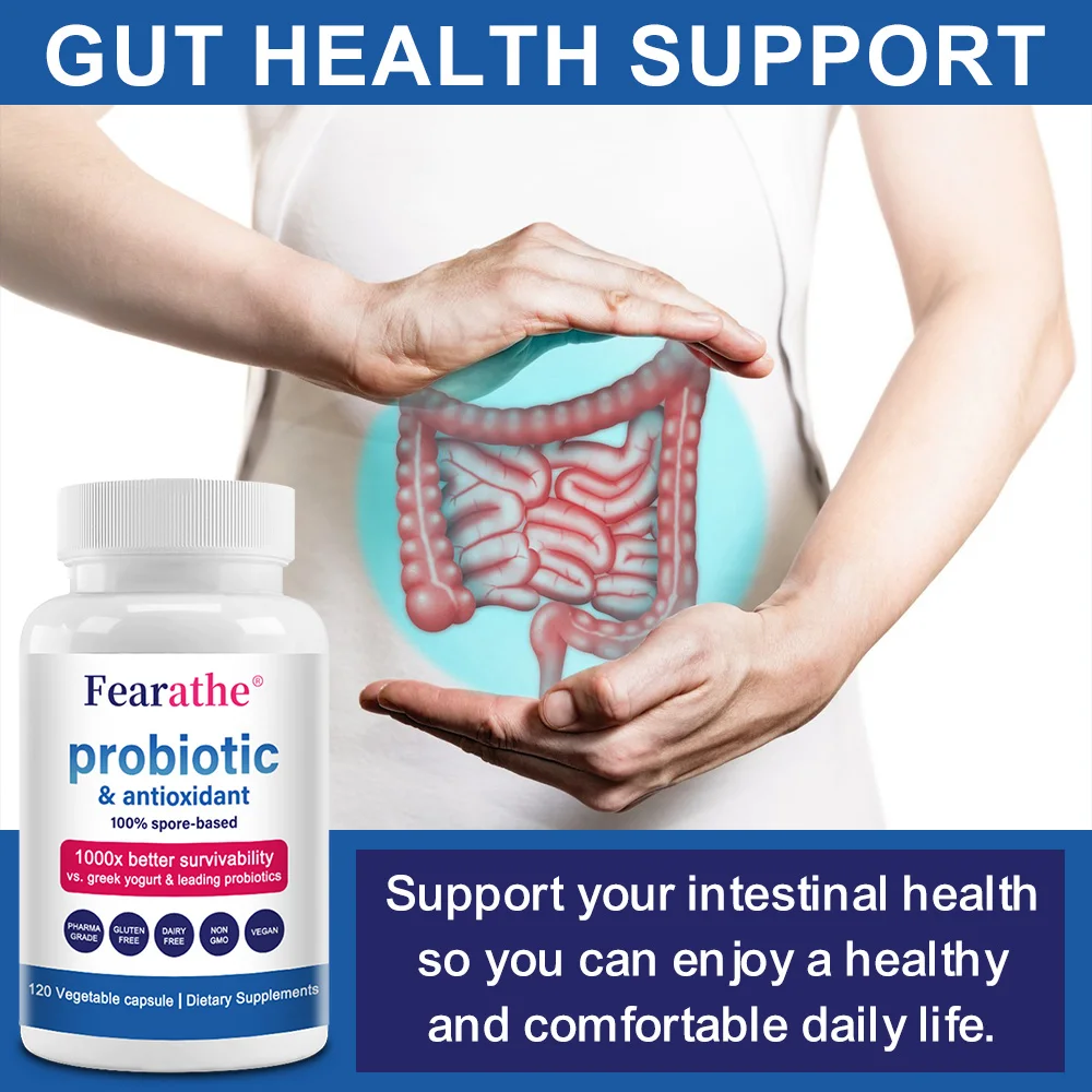 Probiotics for Men and Women - Spore-Based Probiotics, Supports Digestive, Gut Health, and Immune Health, 120 Capsules - Image 3