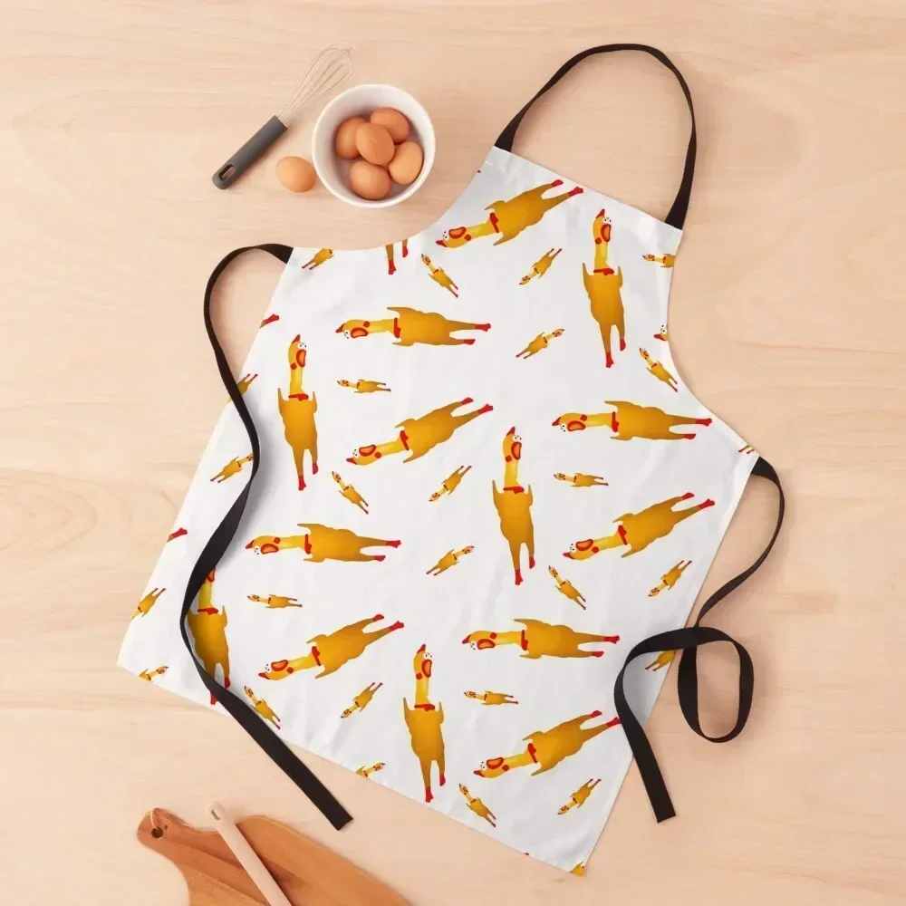

Rubber Chicken - Pattern 1 Apron Kitchen Things And For Home chefs kitchen utensil Barista Apron