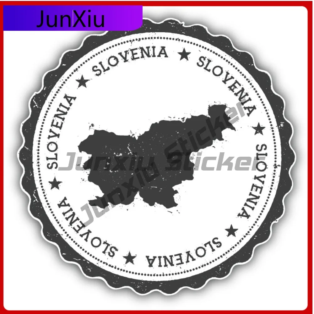 

Slovenia Map Creative Sticker Stamp Travel Car Decal Bumper Stickers For Campers Cool Style Wall Use F Car Sticker Accessorie