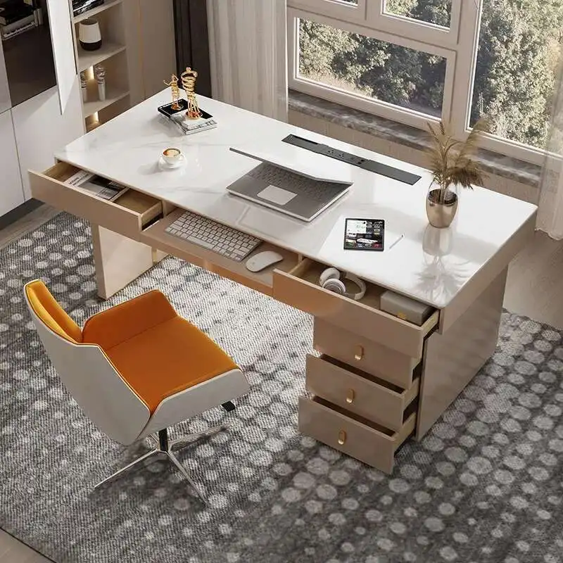 

Asthetic Hutch Office Desk Writing Designer Big Luxury Modern Office Desks Organizer Height Mesa Para Computador Furniture