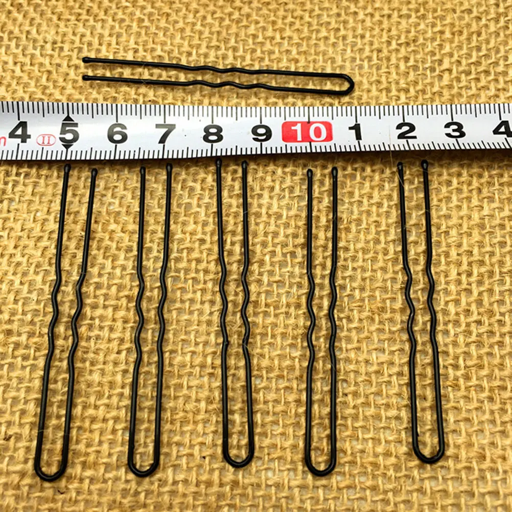 

35pcs U-shaped Hairpins Stainless Steel Bobby Pins for Bun Updo Hairstyles Metal Hair Accessories Black Color Everyday Use