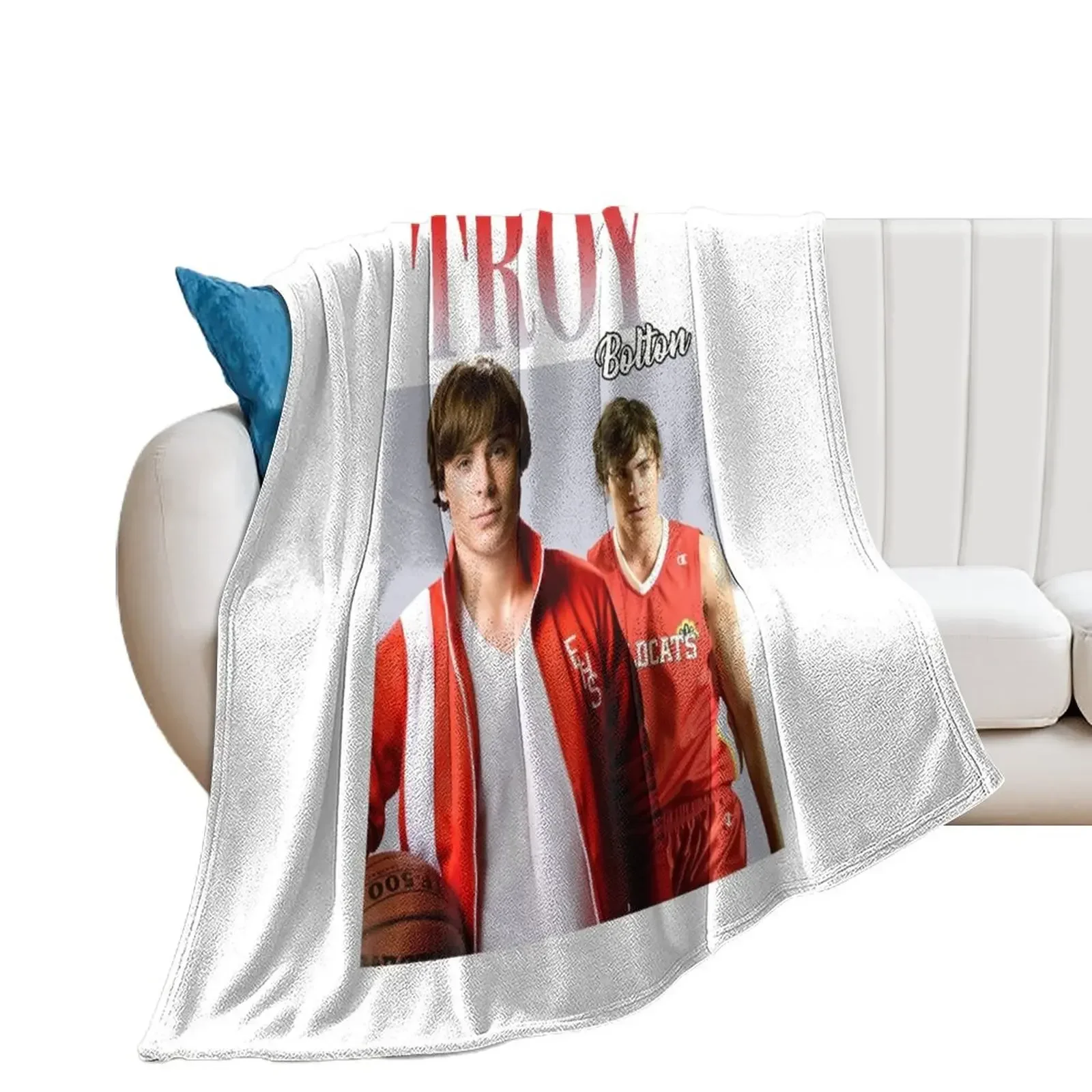 Troy Bolton Throw Blanket Sofa Throw Bed Fashionable Blankets