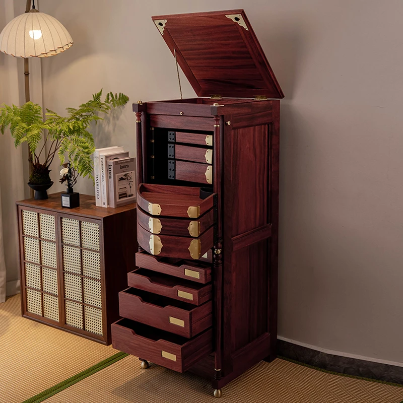 

North American black walnut solid wood dental cabinet, drawer storage cabinet, tea set, jewelry storage cabinet