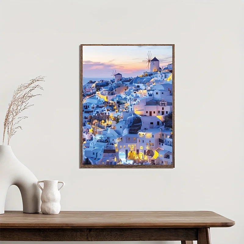 Puzzle da 500 pezzi con paesaggio urbano affascinante, regalo di Natale per adulti, tavola da 20,5x15 pollici, idea di puzzle popolare