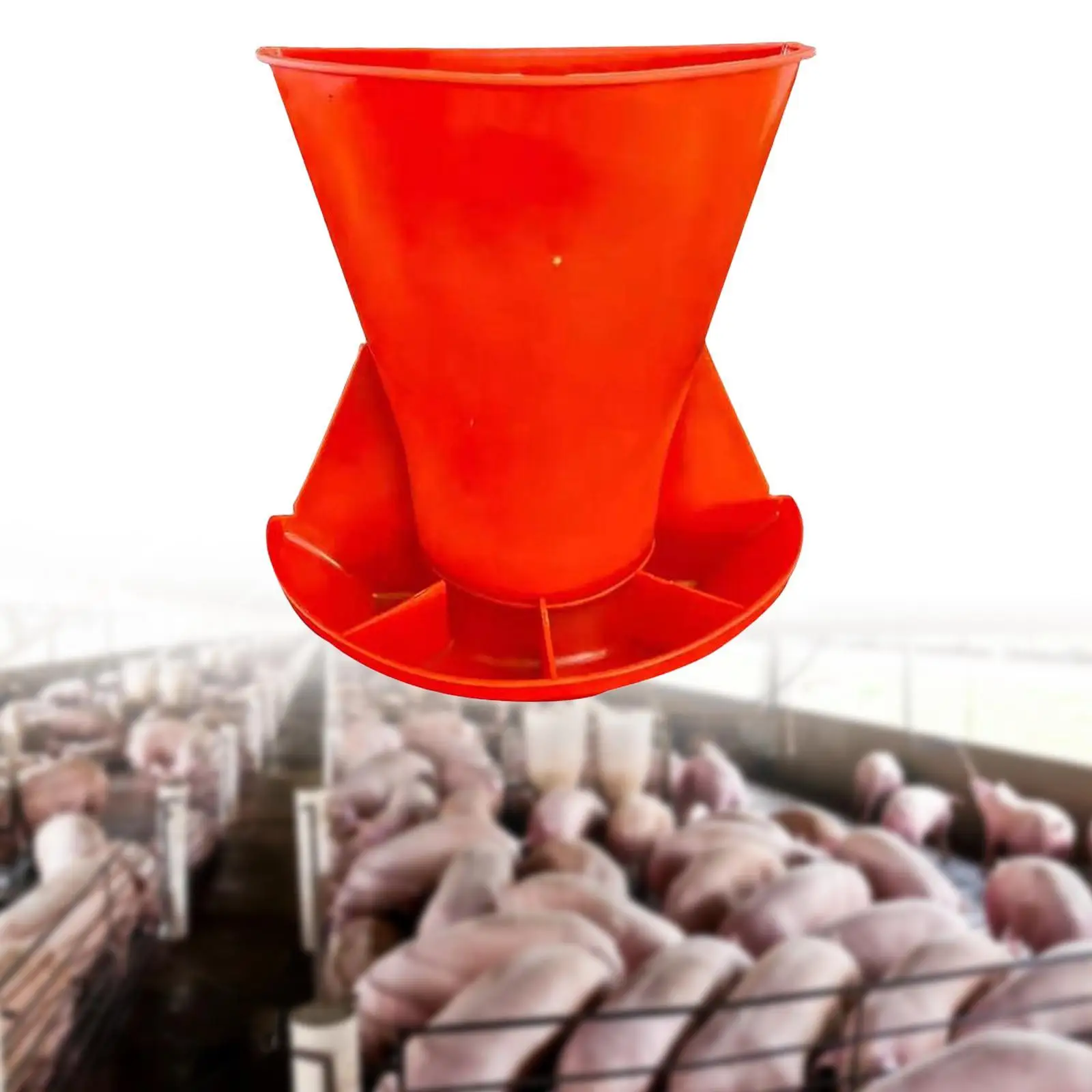 

Wall Mounted Pig Feeder Waterer Easy to Clean Livestock feed Bowl for Cattle