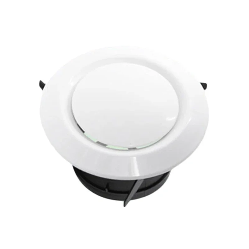 1 pz Cappa di Scarico Air Vent Estratto Valvola Griglia Rotonda Diffusore Condotto Copertura di Ventilazione 75/100mm ABS Regolabile Strumento di