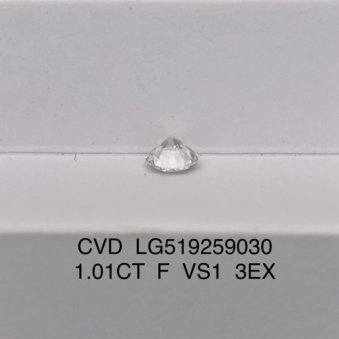 Meisidian IGI F VS1 Lab Grown 1 Carat CVD Diamond Stone Ring Making