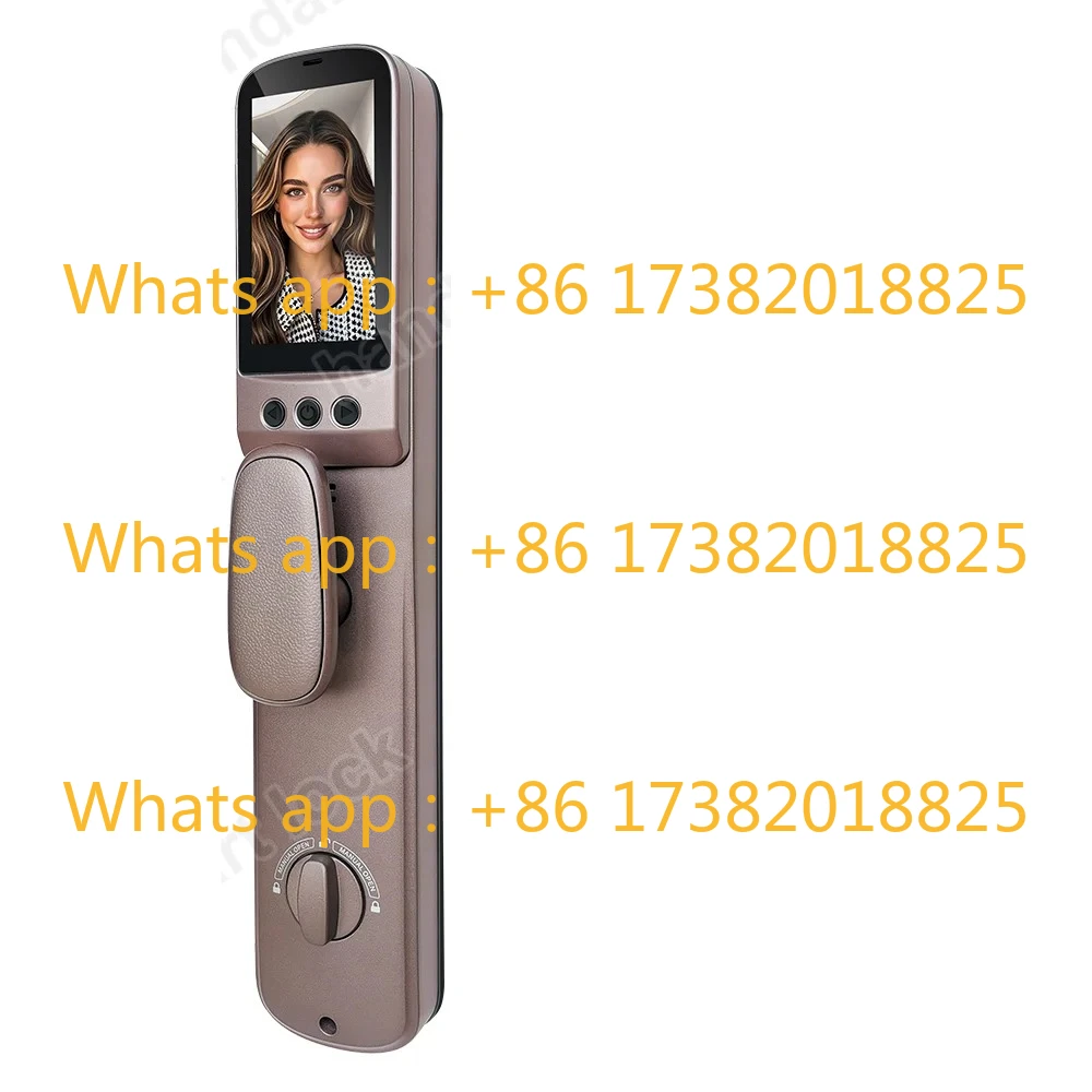 App Smart Life Video Intercom 3d Face Recognition Fingerprint Inteligente Smart Door Lock With Camera