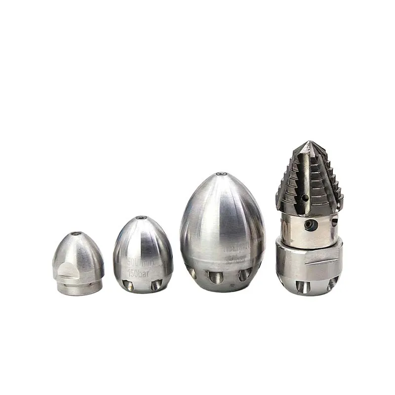 Flow rate 30-70 liters/min High pressure washer Clean drainage Sewer pipe nozzle kit Sewer jet nozzle