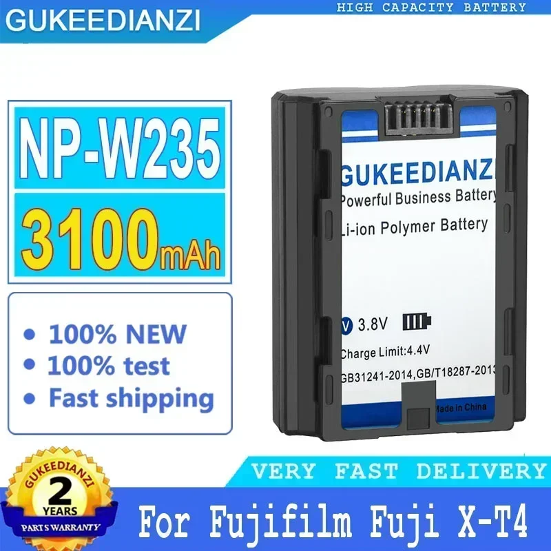 High Capacity Replacement Battery 3100mAh NP-W235 NPW235 For Fujifilm Fuji X-T4 XT4 GFX 100S VG-XT4 Vertical Grip