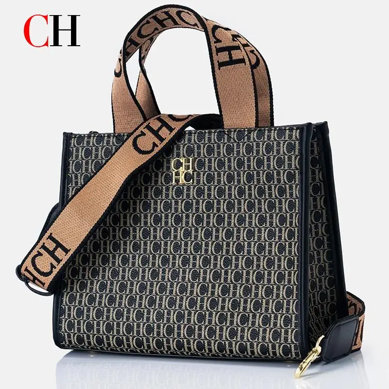 

CH Women Tote Bag Luxury Monogram Print Crossbody Bag High Quality Fashion Designer Style Large Capacity Daily Commute Casual