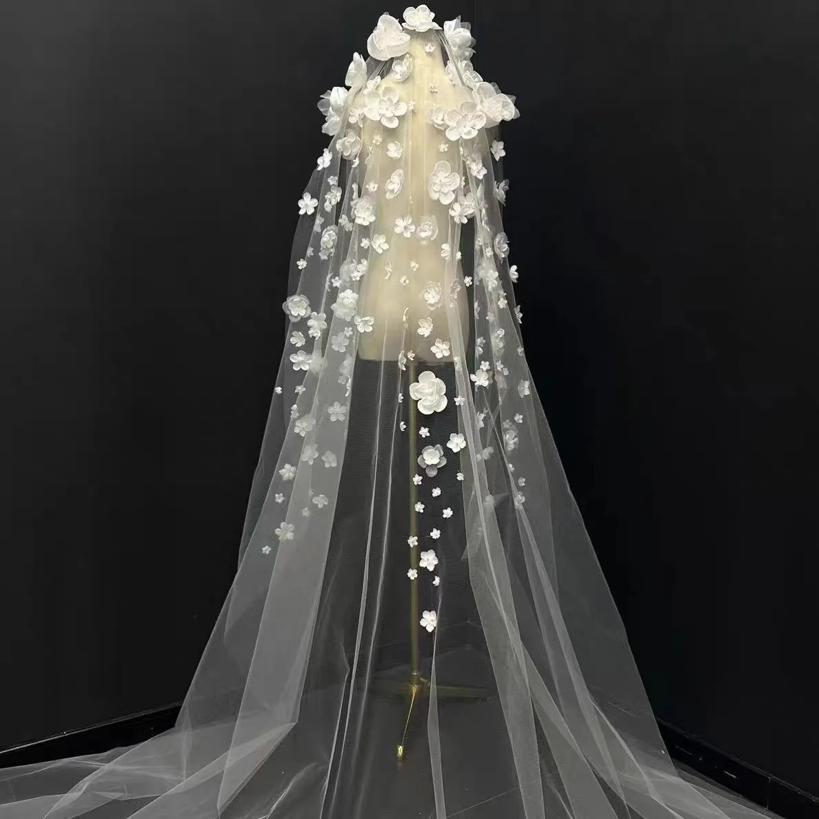 veil-bridal-main-wedding-dress-three-dimensional-flower-long-trailing-double-head-jewelry-super-fairy-mori-wedding-retro